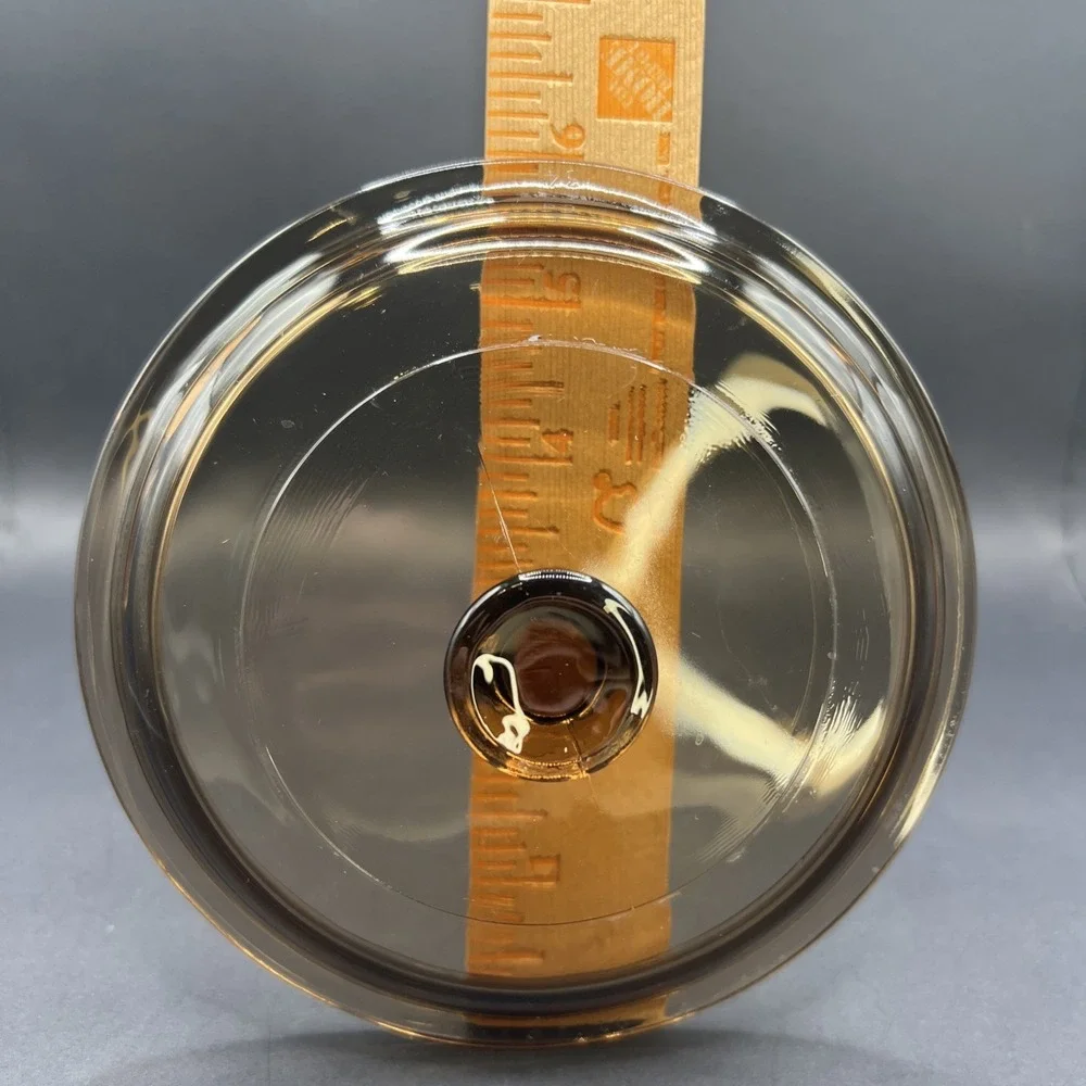 Pyrex Corning Ware Visions P81C Amber Replacement Glass Lid 6